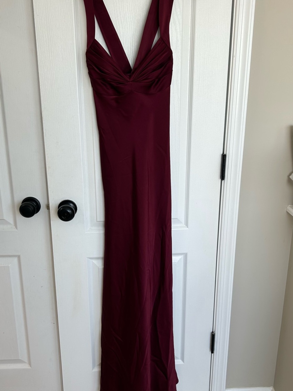 Calvin Klein Wine Red Maxi Dress